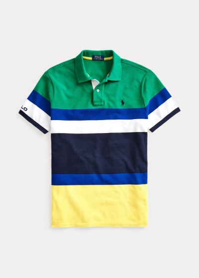 Polo Ralph Lauren Custom Slim Fit Mesh Polo Herre Danmark (HLETV1967)